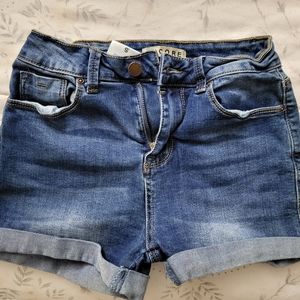 Encore - Dark blue denim shorts